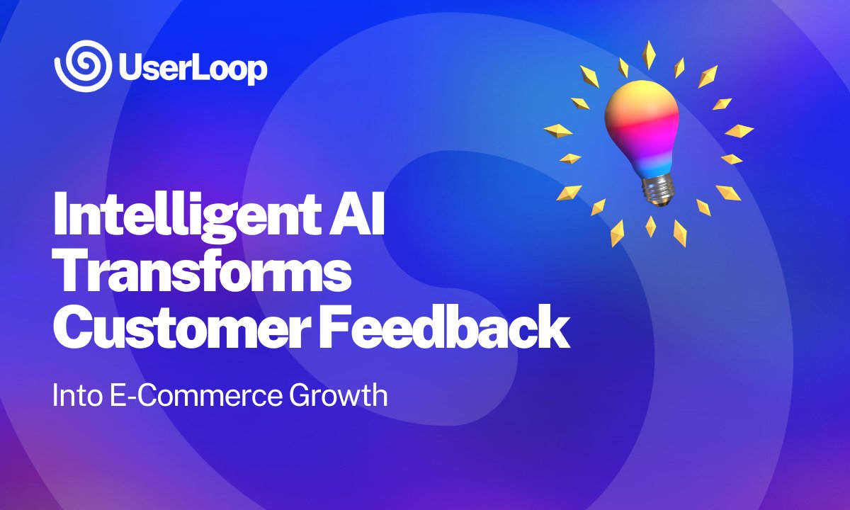 UserLoop (@userloophq) on Twitter photo You will have heard all the promises! 
Now learn how intelligent AI is transforming data into e-commerce growth eu1.hubs.ly/H0f6Yhd0  #customerfeedback #AI You will have heard all the promises! 
Now learn how intelligent AI is transforming data into e-commerce growth eu1.hubs.ly/H0f6Yhd0  #customerfeedback #AI
