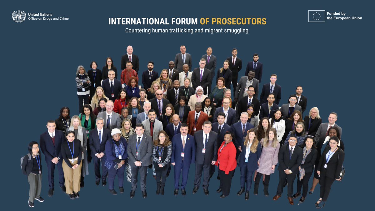 UN Human Trafficking & Migrant Smuggling (@unodc_htmss) on Twitter photo The first ever <a href="/UNODC/">UN Office on Drugs & Crime</a> International Forum of Prosecutors against human trafficking & migrant smuggling starts today!
Prosecutors from more than 60 countries are in Vienna to strengthen regional & transregional cooperation to stop these crimes.
More 👉 bit.ly/ProsecutorsFor… The first ever <a href="/UNODC/">UN Office on Drugs & Crime</a> International Forum of Prosecutors against human trafficking & migrant smuggling starts today!
Prosecutors from more than 60 countries are in Vienna to strengthen regional & transregional cooperation to stop these crimes.
More 👉 bit.ly/ProsecutorsFor…
