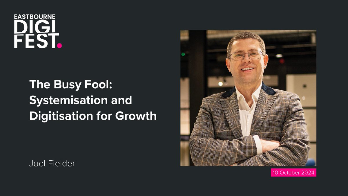 Chalk Eastbourne (@chalkeastbourne) on Twitter photo Catch up: Stuck in the chaos of running a business?
<a href="/joelfielder/">Joel Fielder</a> from <a href="/Switchplane/">Switchplane</a> shows how systemisation and digitisation can fuel growth in his DigiFest talk, "The Busy Fool."
Watch the full session now — and discover how to streamline for success! Catch up: Stuck in the chaos of running a business?
<a href="/joelfielder/">Joel Fielder</a> from <a href="/Switchplane/">Switchplane</a> shows how systemisation and digitisation can fuel growth in his DigiFest talk, "The Busy Fool."
Watch the full session now — and discover how to streamline for success!
