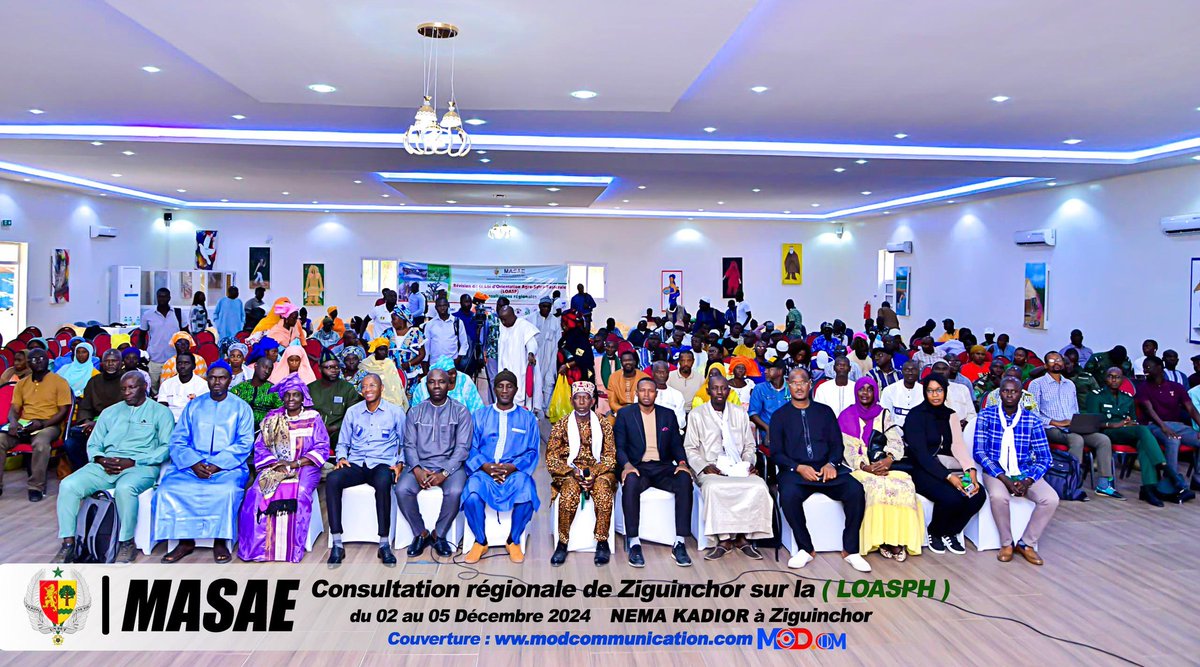 MASAE_sn's tweet image. Le MASAE a présidé le CRD spécial portant sur les consultations citoyennes portant sur la révision et l’actualisation de la Loi d’orientation Agro -Sylvo Pastorale (LOASP). 
#LOASP #MASAE #souverainetéalimentaire #agriculture #elevage #PECHE