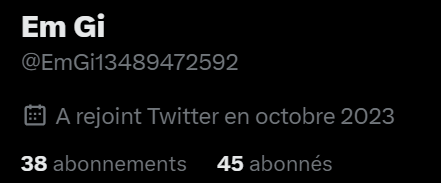 sardine94's tweet photo. @EmGi13489472592 @GuiraudInd @MathildePanot ah EM GI #troll MACRONOLEPENISTE
répand des FAKES (un fake c'est UN GROS MENSONGE VOLONTAIRE)
par qui est acheté ce Compte TROLL ?
(45 abonnés depuis 2023)
#commElysée #commMatignon #RN #EPR_LREM ?
ZOU https://t.co/CdEbTeLKfP