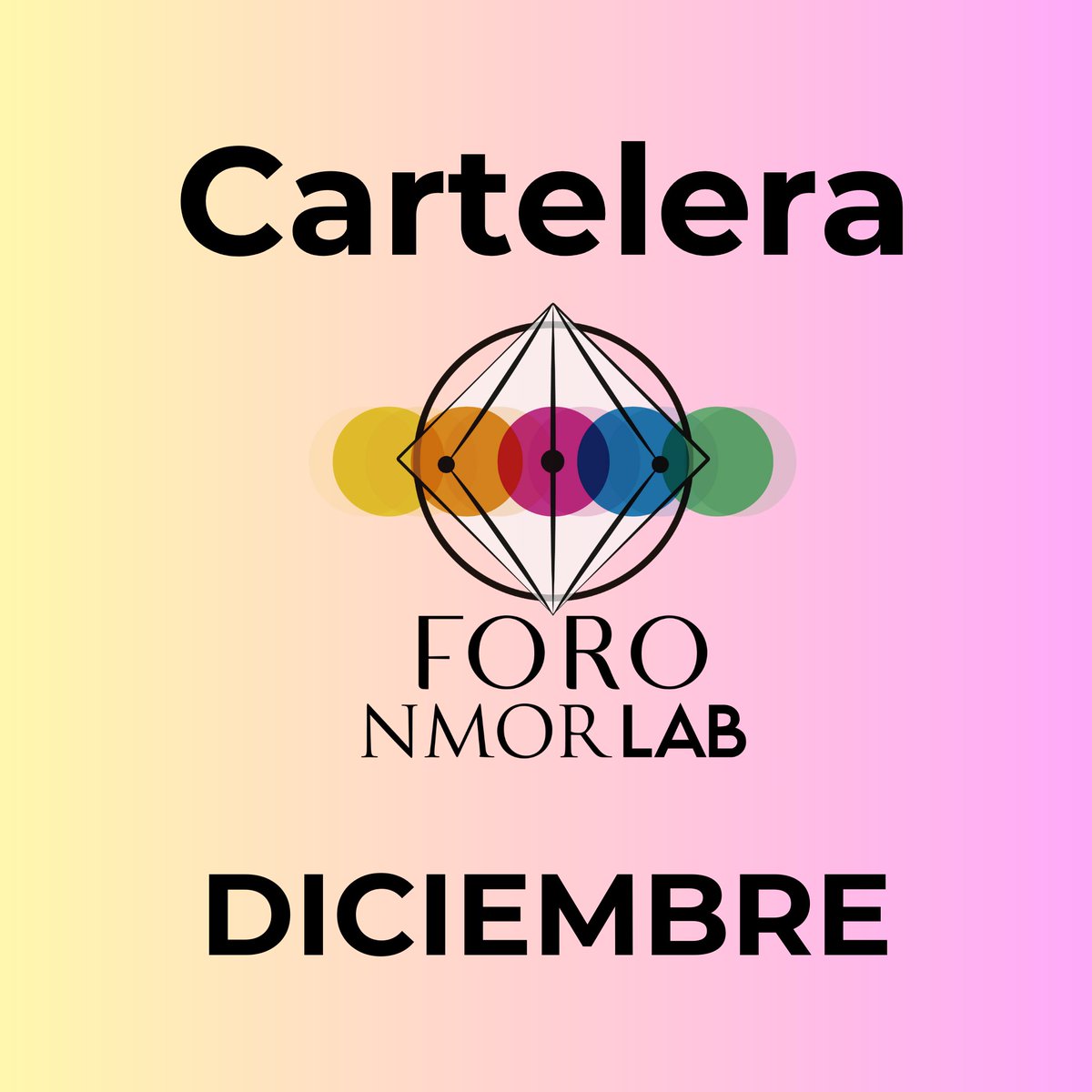 ForoNMORLAB's tweet photo. ¡Les compartimos la cartelera de este mes en Foro NMOR LAB!

No te pierdas nuestras clases, conciertos, showcases y más.

Parte 1 https://t.co/Negb4TgNja