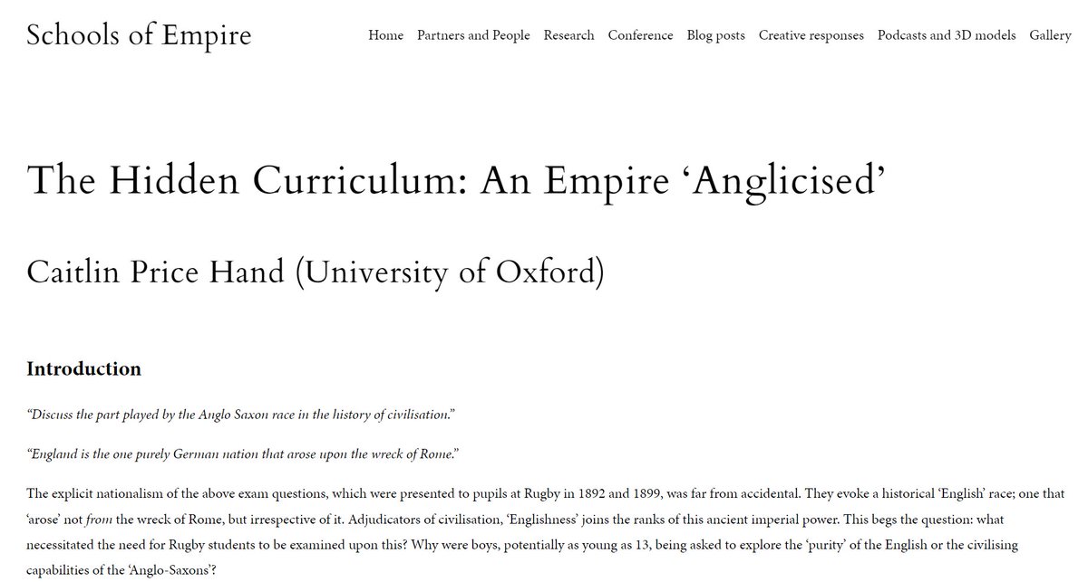 Schools of Empire Project tweet media