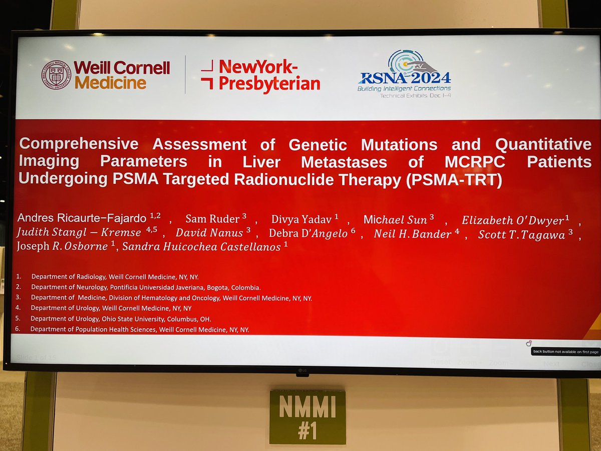 Divya Yadav MD (@idivyamd) on Twitter photo Having great time at #RSNA2024 presenting our work, thanks to <a href="/AndresRicaurte1/">Andres Ricaurte Fajardo</a> <a href="/MolecularWCM/">WCM Molecular Imaging and Therapeutics</a> <a href="/RSNA/">RSNA</a> for the opportunity Having great time at #RSNA2024 presenting our work, thanks to <a href="/AndresRicaurte1/">Andres Ricaurte Fajardo</a> <a href="/MolecularWCM/">WCM Molecular Imaging and Therapeutics</a> <a href="/RSNA/">RSNA</a> for the opportunity
