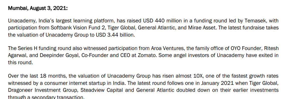 Keval_IM's tweet photo. Raise & Fall of Indian Ed Tech Start up
3 year back Unacademy raised USD 440 Million at USD 3.44 B.
Now Allen Institute in talks to acquire Unacademy for $800 million.
#Unacademy #statup #India #nifty50 #IPOAlert #investing