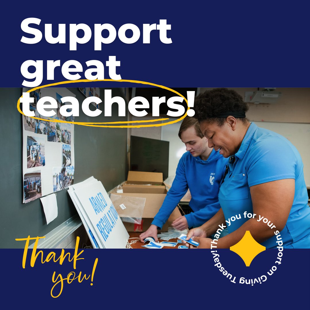 Thank you SO much to our community for your incredible support this #GivingTuesday! Your contributions help us continue to honor and celebrate extraordinary #educators across the country. If you missed GivingTuesday, you can still donate anytime at Honored.org/Donate! 💙