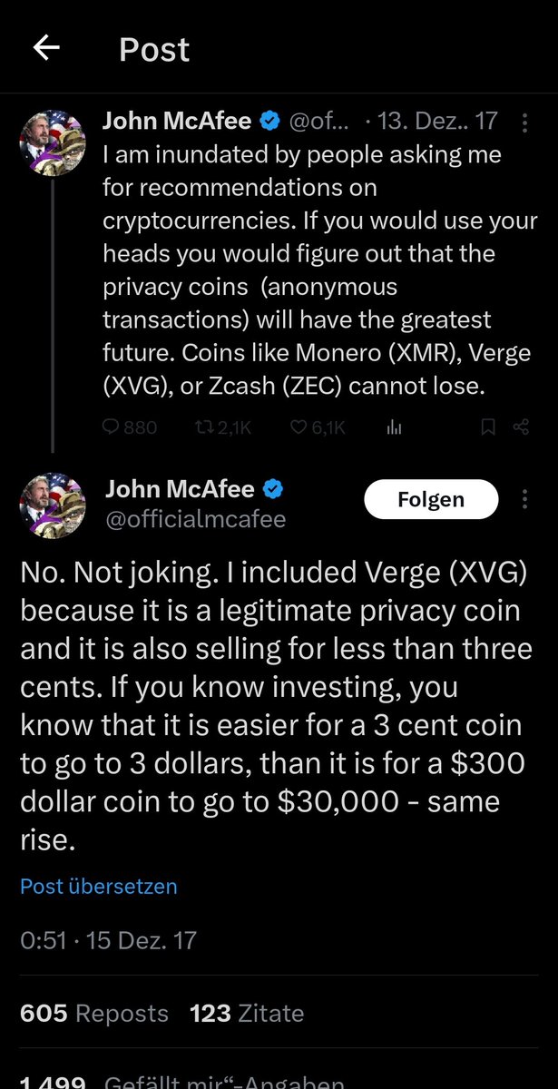Krypto_Marv's tweet image. NO WORDS NEEDED $XVG
John always knew whats best - he even saw the vaxx scam / aka covid scam before we knew!! #bitcoin