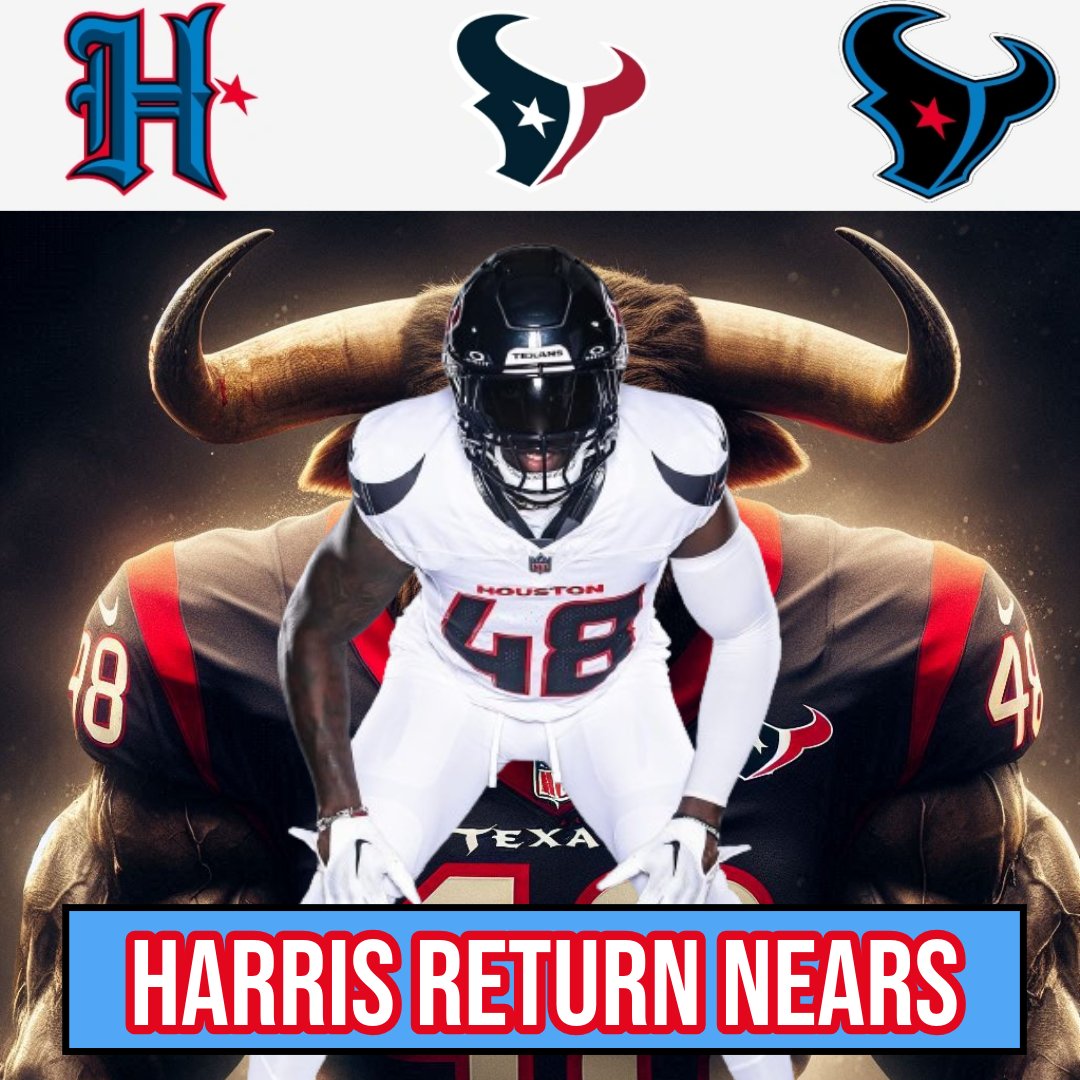 TexansEH's tweet photo. Christian Harris has been designated to return off IR!

In my opinion, there are few players who have the potential to be a great LB as Harris.

The second half of last season we saw incredible play by Harris and it was looking like he would be a star.

#HTownMade #texans #nfl https://t.co/luorNFyJYm