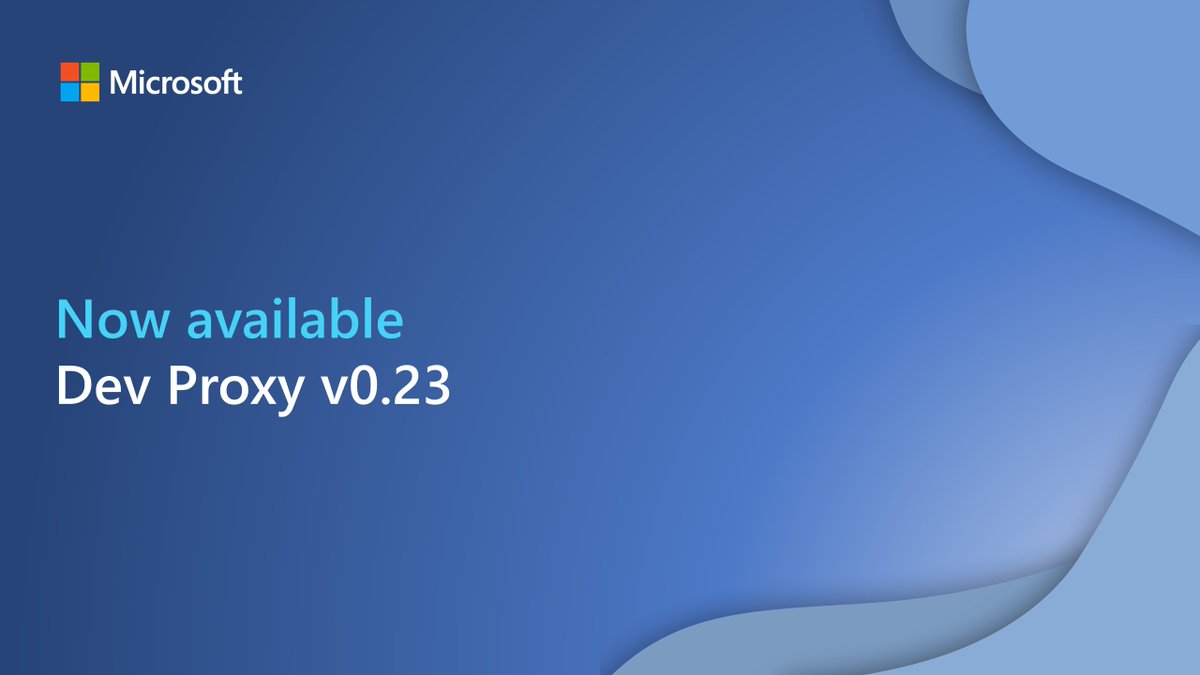 Microsoft365Dev's tweet image. Dev Proxy v0.23, now available, includes inspecting cloud API requests and more to help you build robust apps connected to APIs: msft.it/6014oDN7k
#Microsoft365Dev #DevProxy