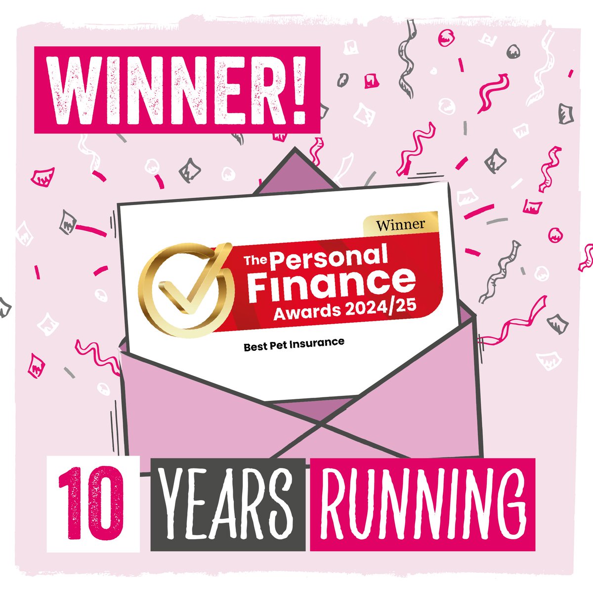 Animal Friends (@afpetinsurance) on Twitter photo We have some exciting news to share... we’ve scooped the #BestPetInsurance Award in <a href="/TheMoneyPages/">The Money Pages</a> 2024/25 #PersonalFinanceAwards, marking our tenth consecutive year in the top spot 🥇 We can’t wait to continue our journey as a multi-award-winning #PetInsurance provider! We have some exciting news to share... we’ve scooped the #BestPetInsurance Award in <a href="/TheMoneyPages/">The Money Pages</a> 2024/25 #PersonalFinanceAwards, marking our tenth consecutive year in the top spot 🥇 We can’t wait to continue our journey as a multi-award-winning #PetInsurance provider!