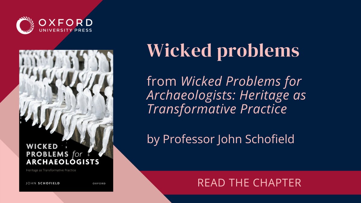 OUPAcademic's tweet photo. Attention archaeologists! Attending the @AustArchaeology annual conference this week? Don't miss out on @JohnSchofYork's keynote speech on archaeology’s role in solving the world’s challenges. #AAA45
Reach a chapter from his book on Oxford Academic: https://t.co/PbGyjeMj4H https://t.co/QMtMbhbZzk