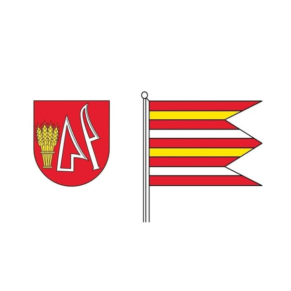 vexiupdate's tweet photo. 25NOV24
#Bokša, borough of city of #Stropkov in #Slovakia has been granted a #flag &amp; #coatofarms. Design is based on historical seal, featuring agricultural symbolism. The double swallow tail implies a municipality-level settlement. #vexillology
Source: https://t.co/RwRylYUdT5 https://t.co/SybZ6J1Lqi