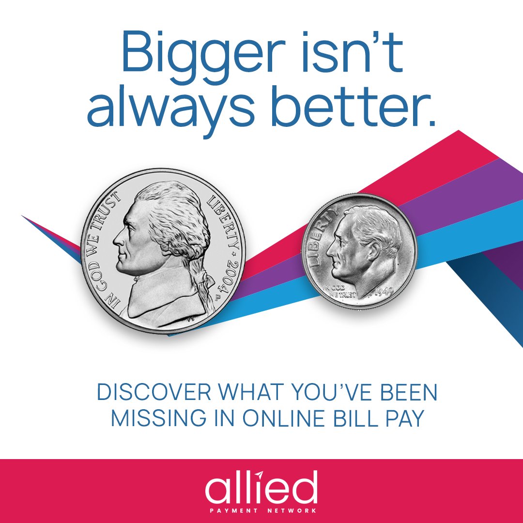 At <a href="/AlliedPayment/">Allied Payment</a>, we believe bigger isn't always better. Our digital payments platform not only delivers better functionality, but a personal touch.

Explore “the other way to bill pay.” Schedule a demo to see what your account holders have been missing.

hubs.ly/Q02-mpVc0