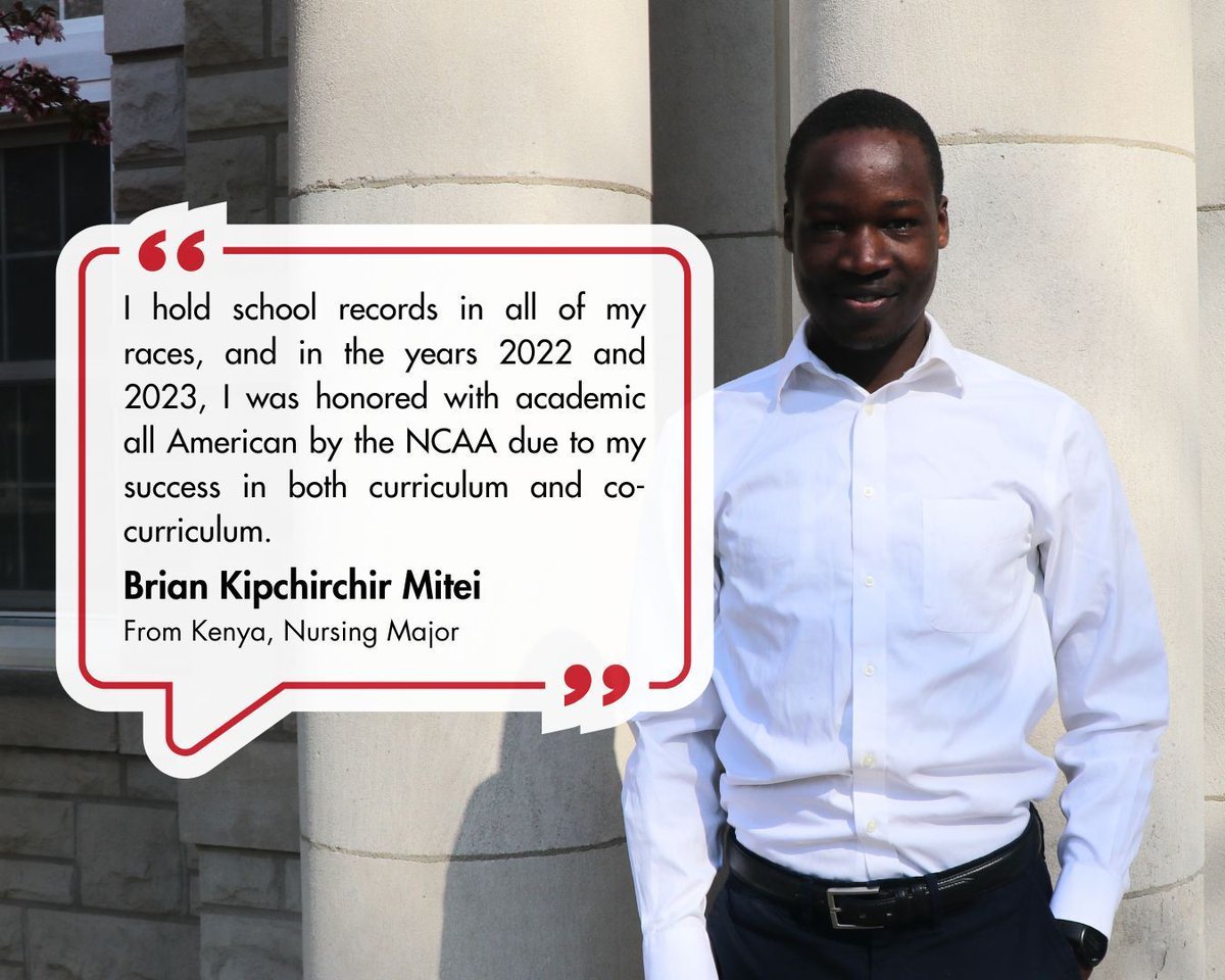 ucm_iss's tweet photo. Meet Brian Kipchirchir Mitei. Brian is from Eldorat, Kenya. He is currently pursuing a major in nursing here at UCM.

Check out why you should study at UCM! https://t.co/uC28d7sX2D 

#UCMISS #InternationalStudent #ChooseUCM #UCM https://t.co/MagGIjoSiw