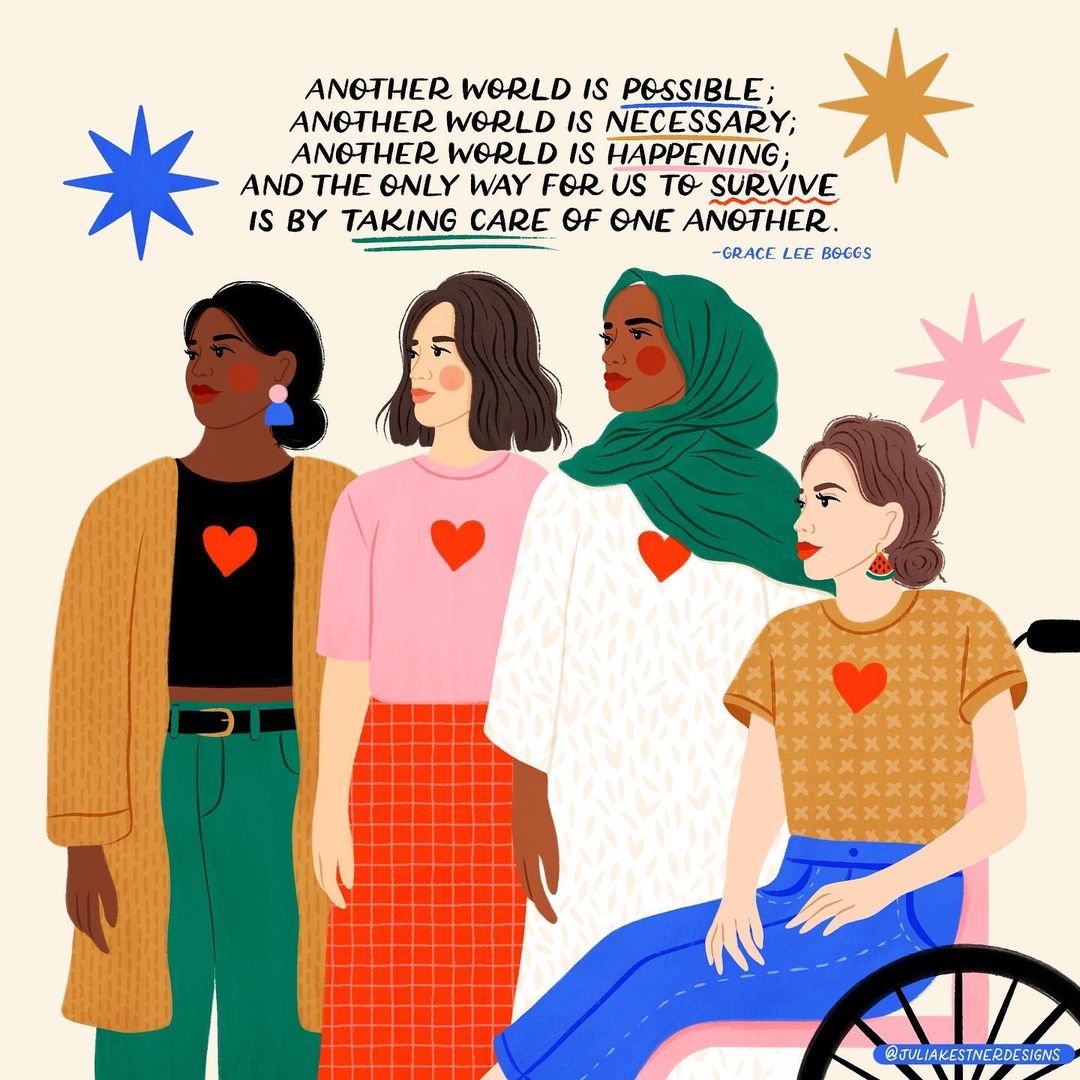 Collective action ➡️ collective power ➡️ PROGRESS

📷 juliakestnerdesigns on IG