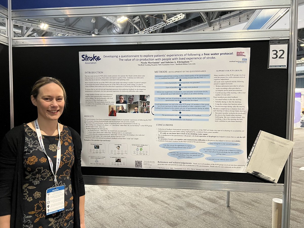 Dr Sabrina Eltringham PhD (@sabrinaeltringh) on Twitter photo Congratulations <a href="/njhs80/">Nicola Martindale</a> on a super poster talk about the importance of involving stroke survivors in designing patient acceptability measures of the Free Water Protocol 💦#dysphagia <a href="/EmmaGibbsSLT/">Emma Gibbs</a> <a href="/Smith8Anita/">Anita Smith</a> Congratulations <a href="/njhs80/">Nicola Martindale</a> on a super poster talk about the importance of involving stroke survivors in designing patient acceptability measures of the Free Water Protocol 💦#dysphagia <a href="/EmmaGibbsSLT/">Emma Gibbs</a> <a href="/Smith8Anita/">Anita Smith</a>