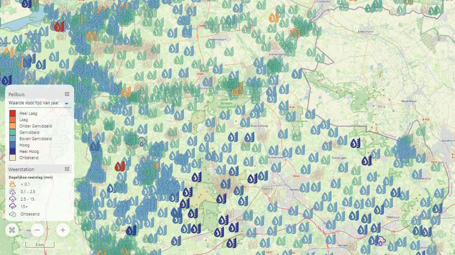 Op heel wat plekken zijn de grondwaterstanden (erg) hoog, volgens een inventarisatie van Aveco de Bondt. Mogelijk halen ze een vergelijkbaar niveau als in de vorige winter. Het zorgt voor veel wateroverlast aan de flanken van duingebieden en heuvelruggen.
h2owaternetwerk.nl/h2o-actueel/gr…