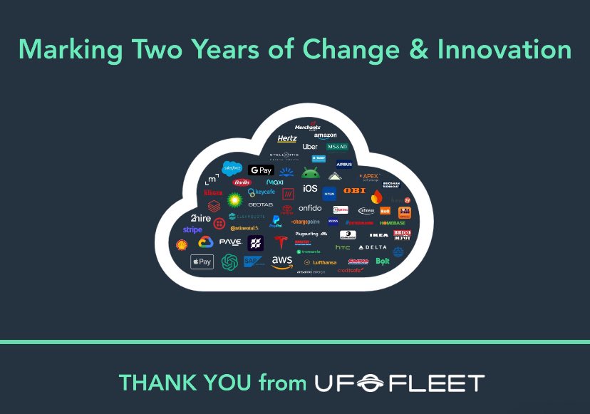 UFOFLEET is 2! Time bends when you're moving at Warp Speed. 
 
A huge thank you to our incredible team and amazing customers. In 2 years you've built 

🚀 45 products + services
🚀 500,000 users
🚀 in 17 countries on 3 continents
🚀delivering 8x customer lifetime value 
#ufofleet