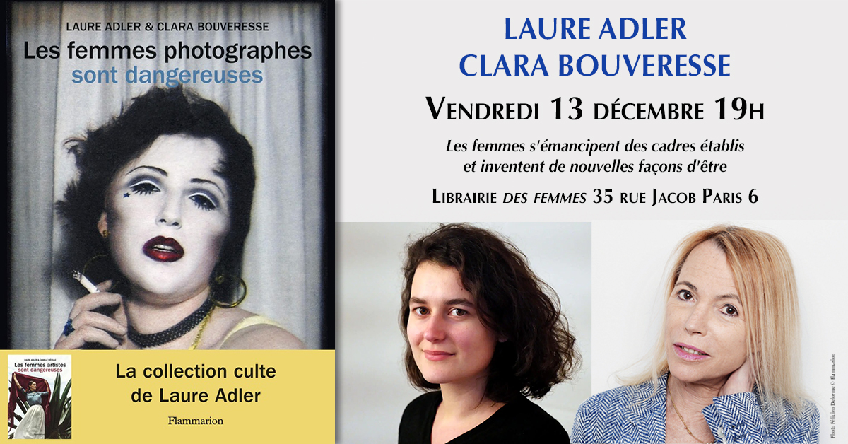 📷 On vous donne rendez-vous vendredi 13 décembre pour une rencontre avec <a href="/LaureAdler/">Laure Adler</a> et Clara Bouveresse autour de leur parution commune Les femmes photographes sont dangereuses ✨ (<a href="/Ed_Flammarion/">Editions Flammarion</a>)
Inscriptions et informations ➡️ librairie-des-femmes.fr/agenda-164798/…