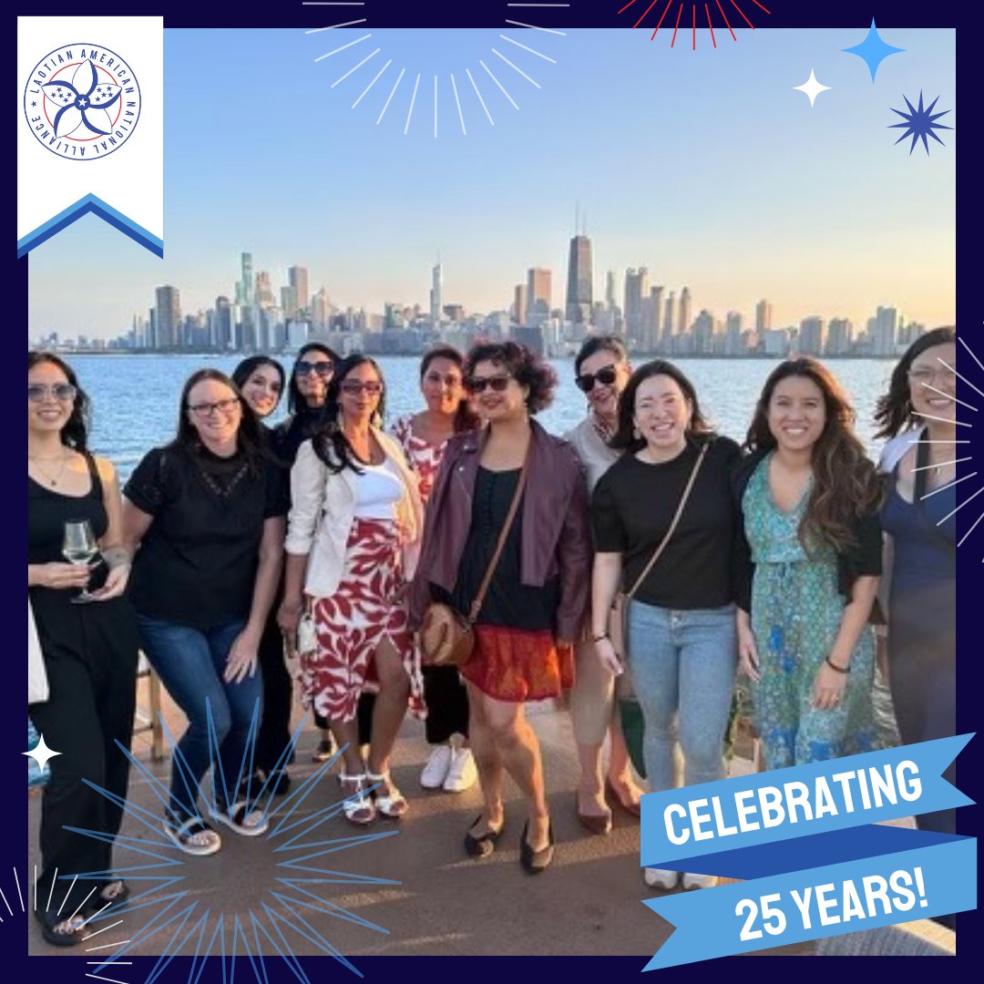 LANA is turning 25 this year! 🥳 Established in 1999, LANA has worked over the decades to empower members of our multi-ethnic community. This photo was taken during the gender justice convening with @napawf in 2023, at which board member Maddy S. represented LANA.