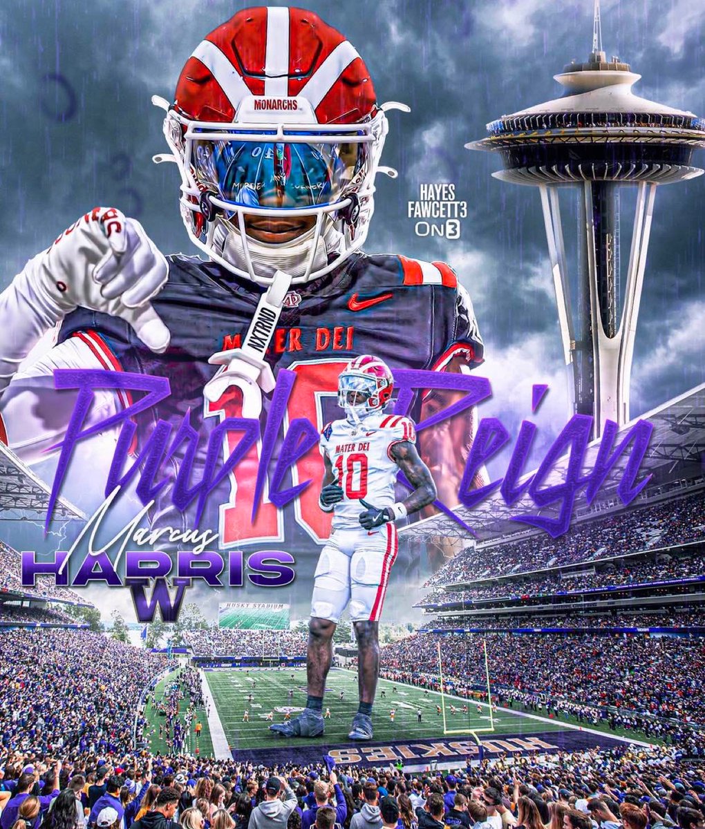 huskymuse's tweet photo. 4 ⭐️WR Marcus Harris has committed to Washington!

Go Dawgs! https://t.co/nLKnFi4xUh