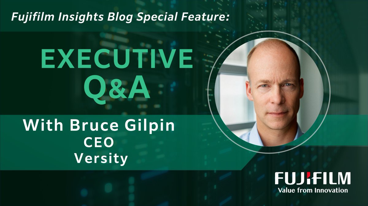ICYMI: in this Fujifilm interview, Rich Gadomski sits down with Bruce Gilpin, CEO of <a href="/VersitySoftware/">Versity</a> to discuss his innovative archival solutions and market outlook.  Read the full conversation here: brnw.ch/21wPbTO
#tapestorage  #LTO #supercomputing #DataArchiving