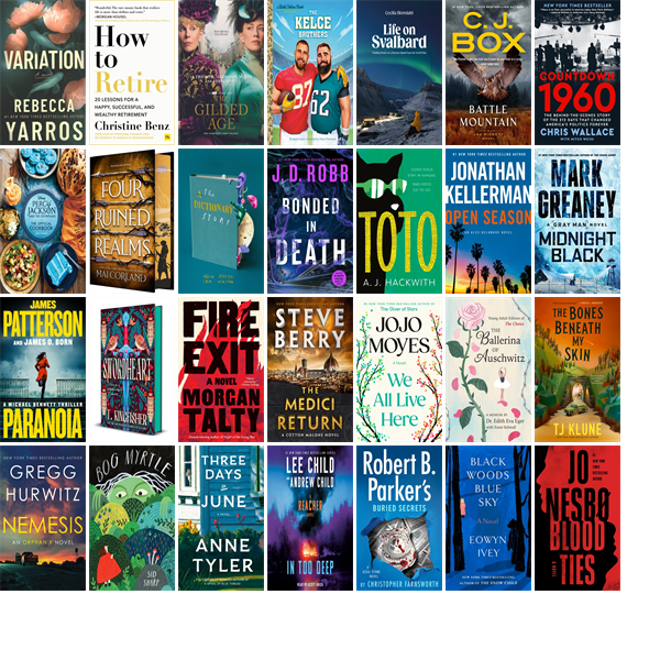 WilbrahamPubLib's tweet photo. This week the Wilbraham Public Library has 77 new books and three new movies.  New items include The Gilded Age, Variation, How to Retire, The Kelce Brothers, Life on Svalbard, Battle Mountain, Countdown 1960, and Percy Jackson and the Olympians. https://t.co/he7Ta8vppF https://t.co/tdGJP5K5l5