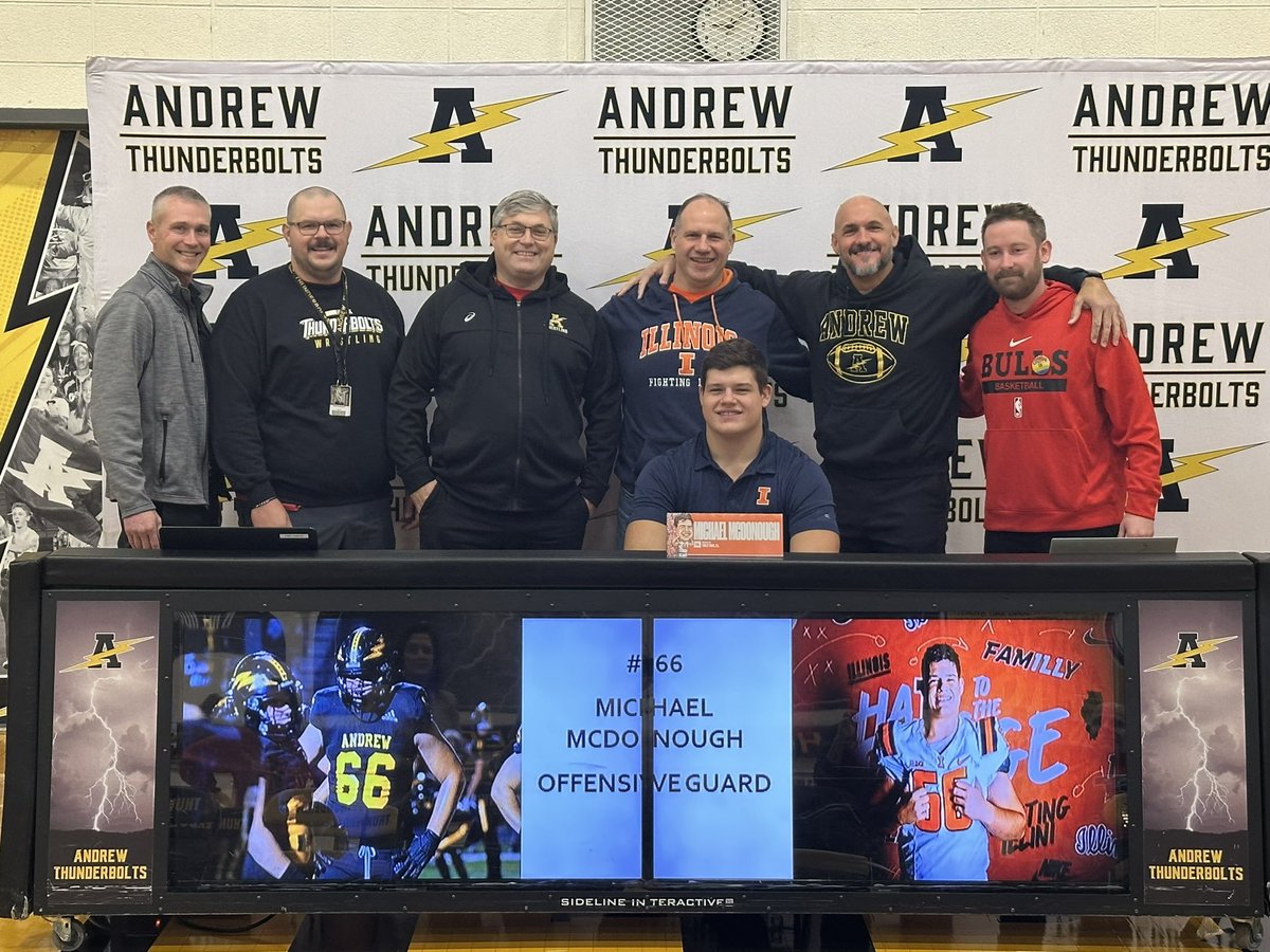 We are proud of you <a href="/McDonough_66/">MICHAEL MCDONOUGH</a>! Hard work pays off! Big things ahead for you and <a href="/IlliniFootball/">Illinois Football</a> ILL! #TFF #SHOWTIME