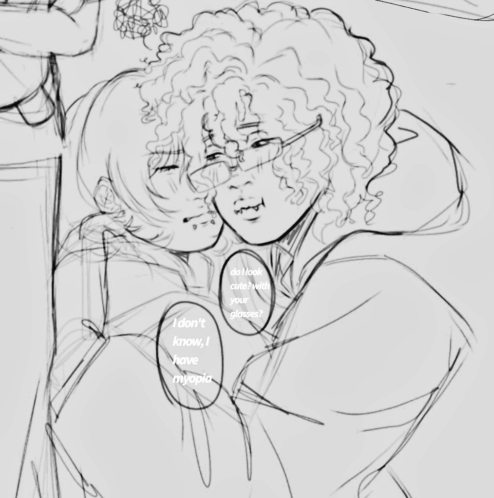 It reminded me of this sketch I did in June xd