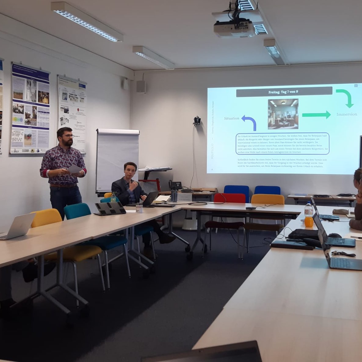 Emp_Politikwiss's tweet photo. Thank you to everyone who attended today’s hybrid @ifp_ude-Mittagsforum on #Novaland! We enjoyed discussing #POLITSOLID’s findings on service delivery, corruption, and political solidarity. 📷 https://t.co/HM563edAYB