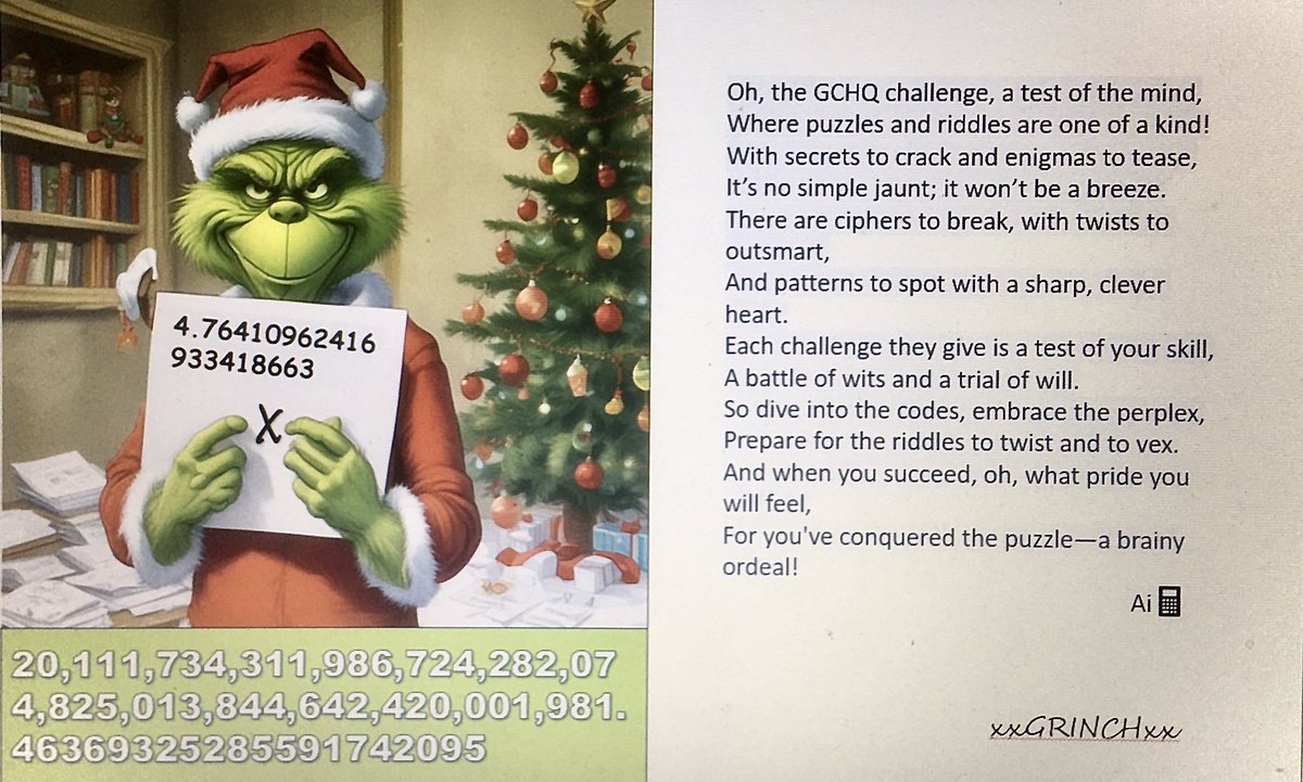 Jimeverett31's tweet photo. @GCHQ #GCHQChristmasChallenge https://t.co/SJamaFwMbD