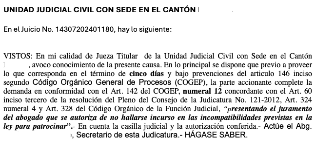 shevchukova's tweet photo. Últimamente, unos jueces están realizando interpretaciones extensivas de las normas procesales para "inventarse" requisitos para que se califique una demanda. Uno de ellos es un juramento que debe realizar el abogado de no tener inhabilidad.  🧵 https://t.co/bAqdxZLoz3