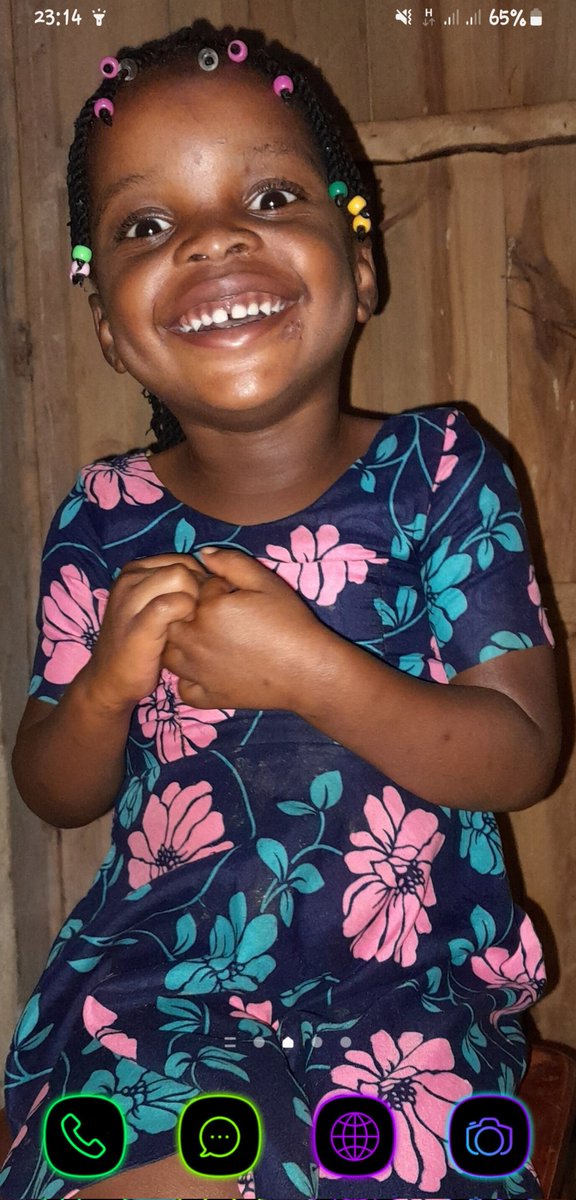 My first born Kamikazi Aimée Blessing, i love how she smile..