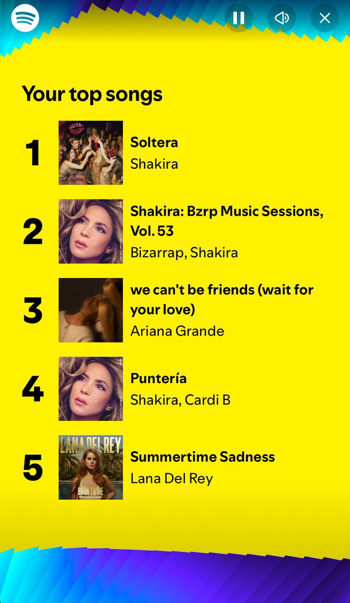 Shakira for life❤️🫂 #SpotifyWrapped #Shakira