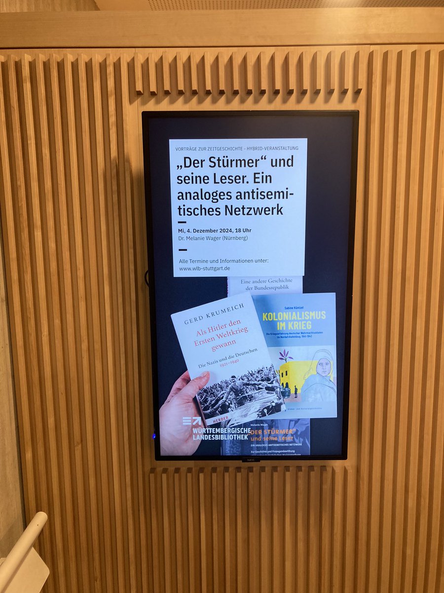 Für Kurzentschlossene! Um 18 Uhr gehts los. Es ist auch möglich sich online zuzuschalten. <a href="/WLB_Stuttgart/">Württembergische Landesbibliothek (WLB)</a>