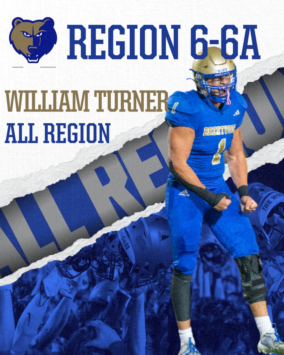 Congratulations to <a href="/william_tu6992/">William Turner</a> for being named to the Region 6-6A All Region Team!