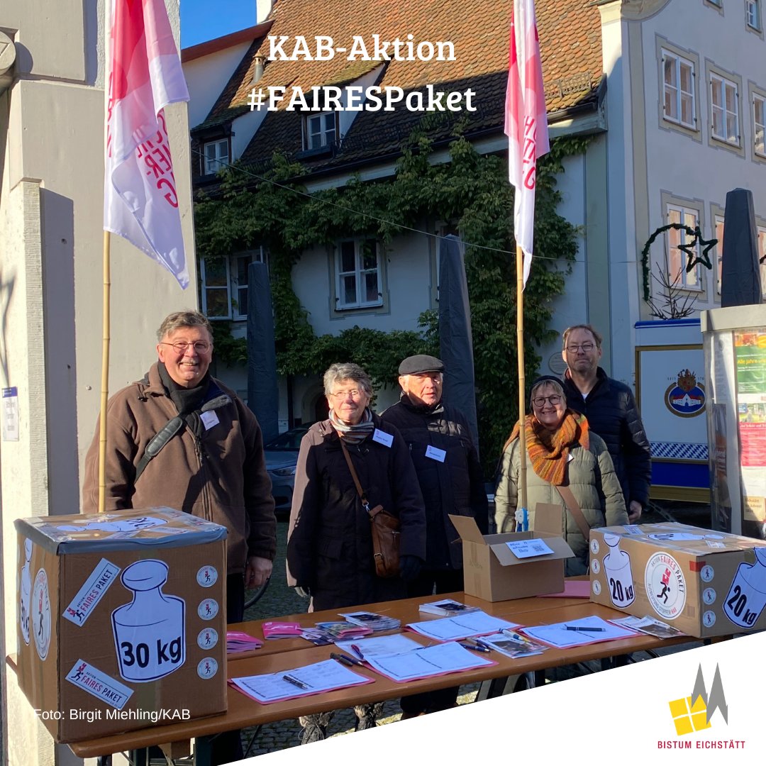 KAB-Aktion #FAIRESPAKET: Katholische Arbeitnehmer-Bewegung im #Bistum #Eichstätt setzt sich  für bessere Arbeitsbedingungen in der #Paketbranche ein. Jetzt #Petition unterzeichnen: openpetition.de/hndfw