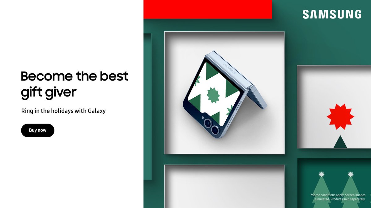 Ring in the holidays with the Samsung Galaxy Z Flip6. 🎄

Get yours for $0 upfront with Bring-It-Back® and TELUS Easy Payment®. Contact us for details: hubs.li/Q02-nthP0
