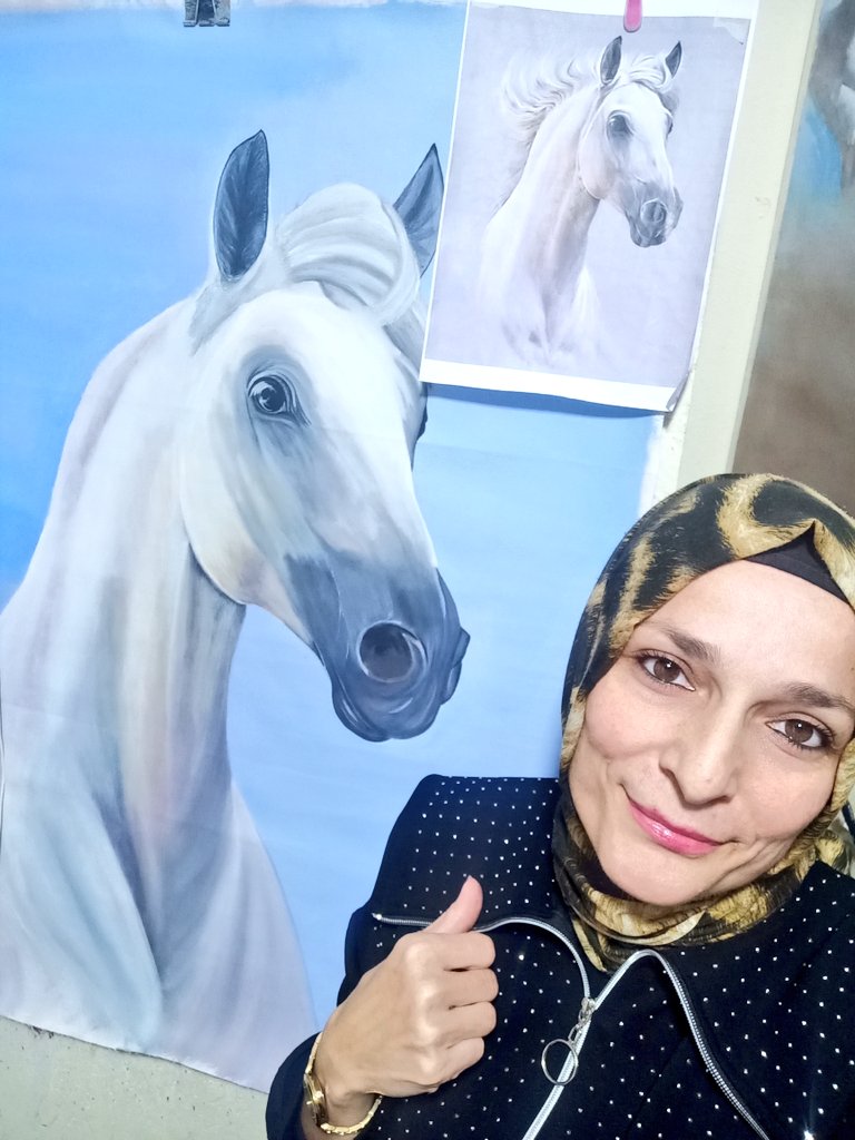 __ReisciHatun__'s tweet photo. 95/75 ölçülerinde Akrilik boya Beyaz At tablom bitti sayılır.
Çok severek çalıştığım bir tabloydu, nasıl olmuş?
Arkadaşlarımın ısrarı ile,Tablolarımı buradan paylaşacağım.
#reelsvideo #ressam #keşfet #meryemintabloları #akrilikboya #tablolarım #akriliktablo #ressamlar #tual #boya https://t.co/c82DyFGoci