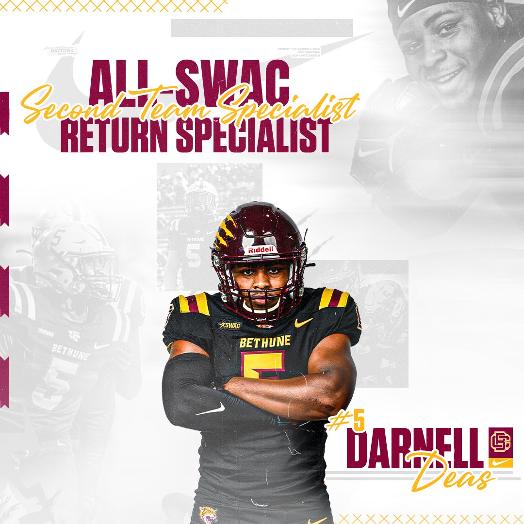 𝗔 𝘁𝗿𝘂𝗲 𝗪𝗶𝗹𝗱𝗰𝗮𝘁 𝗟𝗘𝗚𝗘𝗡𝗗 😼 

Darnell Deas caps off an INCREDIBLE B-CU career by being named an All-SWAC Second Team Specialist!

#𝙃𝙖𝙞𝙡𝙒𝙞𝙡𝙙𝙘𝙖𝙩𝙨 | #𝙋𝙧𝙚𝙮𝙏𝙤𝙜𝙚𝙩𝙝𝙚𝙧