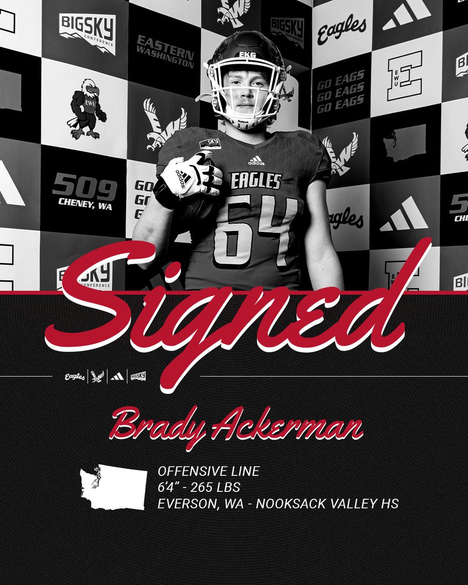 EWU Football 🏈 (@ewufootball) on Twitter photo Another big added to the trenches! Welcome, <a href="/BradyAck2025/">Brady Ackerman</a> ! 🦅
#GoEags #EKG #BuildTheNest25 #NSD25 Another big added to the trenches! Welcome, <a href="/BradyAck2025/">Brady Ackerman</a> ! 🦅
#GoEags #EKG #BuildTheNest25 #NSD25