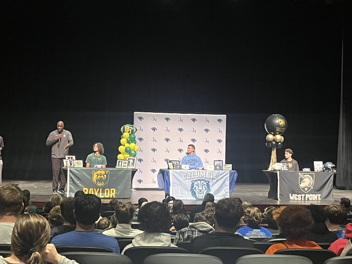 ACT (@at3398) on Twitter photo What a joy for <a href="/abthompson_9/">Andrew Thompson</a> & I to celebrate #signingday with 3 @BNHSFOOTBALL09 teammates this morning! <a href="/LeoAlmanza1/">Leo Almanza Jr</a> with <a href="/BUFootball/">Baylor Football</a> <a href="/EzraMalamura/">Ezra Malamura - WR 6’0 182LBS</a> with <a href="/CULionsFB/">Columbia Football</a> <a href="/tucker_james2_/">Tucker James</a> with <a href="/ArmyWP_Football/">Army Football</a> You boys are gonna do great things and we will miss you next year! #wWw What a joy for <a href="/abthompson_9/">Andrew Thompson</a> & I to celebrate #signingday with 3 @BNHSFOOTBALL09 teammates this morning! <a href="/LeoAlmanza1/">Leo Almanza Jr</a> with <a href="/BUFootball/">Baylor Football</a> <a href="/EzraMalamura/">Ezra Malamura - WR 6’0 182LBS</a> with <a href="/CULionsFB/">Columbia Football</a> <a href="/tucker_james2_/">Tucker James</a> with <a href="/ArmyWP_Football/">Army Football</a> You boys are gonna do great things and we will miss you next year! #wWw