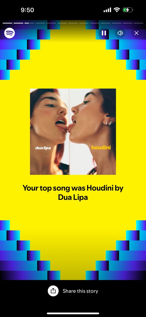 RossBernaud's tweet photo. IKTR 🤩 @DUALIPA #SpotifyWrapped https://t.co/J2gdpdyyRj