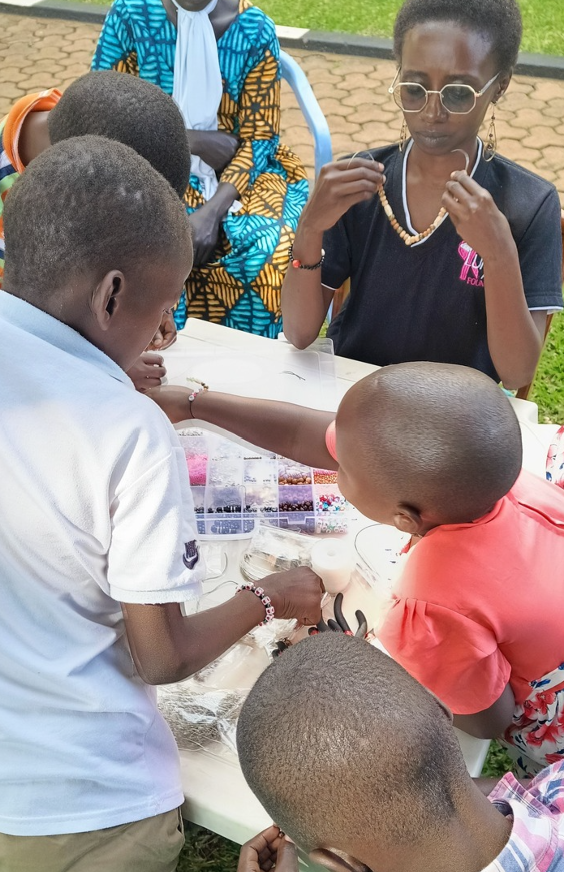 AwayLumps's tweet photo. ✨ In our recent workshop, we were blessed to have children from @KawempeCare &amp; it was pure magic! 💕 With guidance from @beadsbykids, the kids created beautiful jewelry pieces that they got to take home.🌟💎💕 
Please donate to make their permanent home a reality! https://t.co/xOTBGLHVJ0