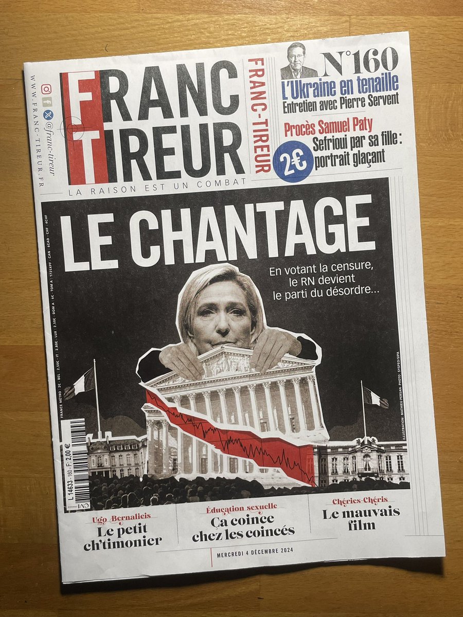YanLefrancois's tweet photo. Pas de censure à @franctireurmag ! Le n°160 avec @CarolineFourest, @Enthoven_R, @BanonTristane, @BenjaminSire, @davidmedioni, @C_Barbier, @NoraBussigny, @JeremySebbane, @JeremyChichepo, @perlamsika_15, @BenjaminDard, @alainauffray, @RReichstadt, @jeangarr78 … https://t.co/ePcZCEivCA