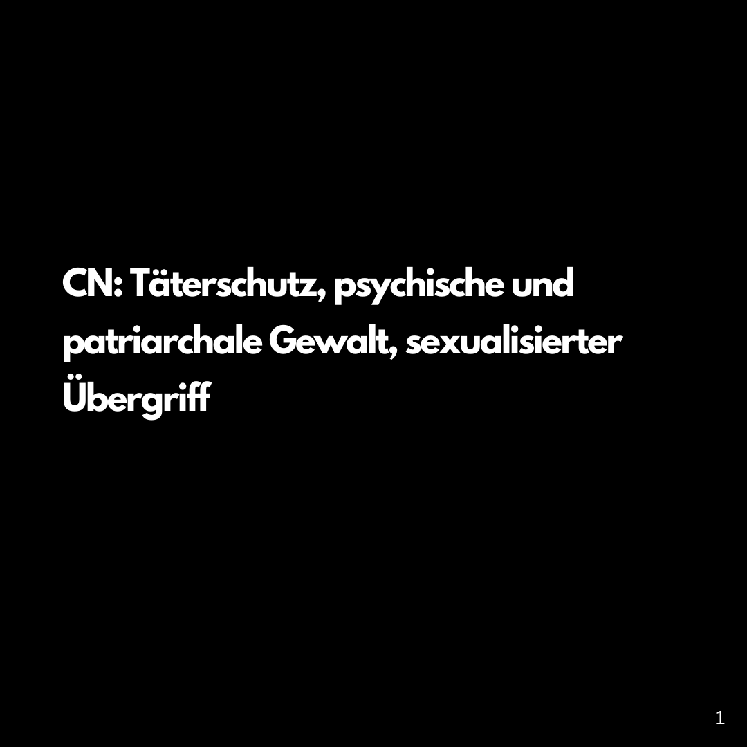 stoppt_taeter's tweet photo. CN: Täterschutz, psychische und patriarchale Gewalt, sexualisierter Übergriff

FKO und KA sind Täterschützer:innen! 
Ehemalige Mitglieder und Betroffene berichten von systematischem Täterschutz.

[1/4]

#StopptTäterschutz #StopptTäter #StopptPatriarchaleGewalt https://t.co/WVM0pJd4BY
