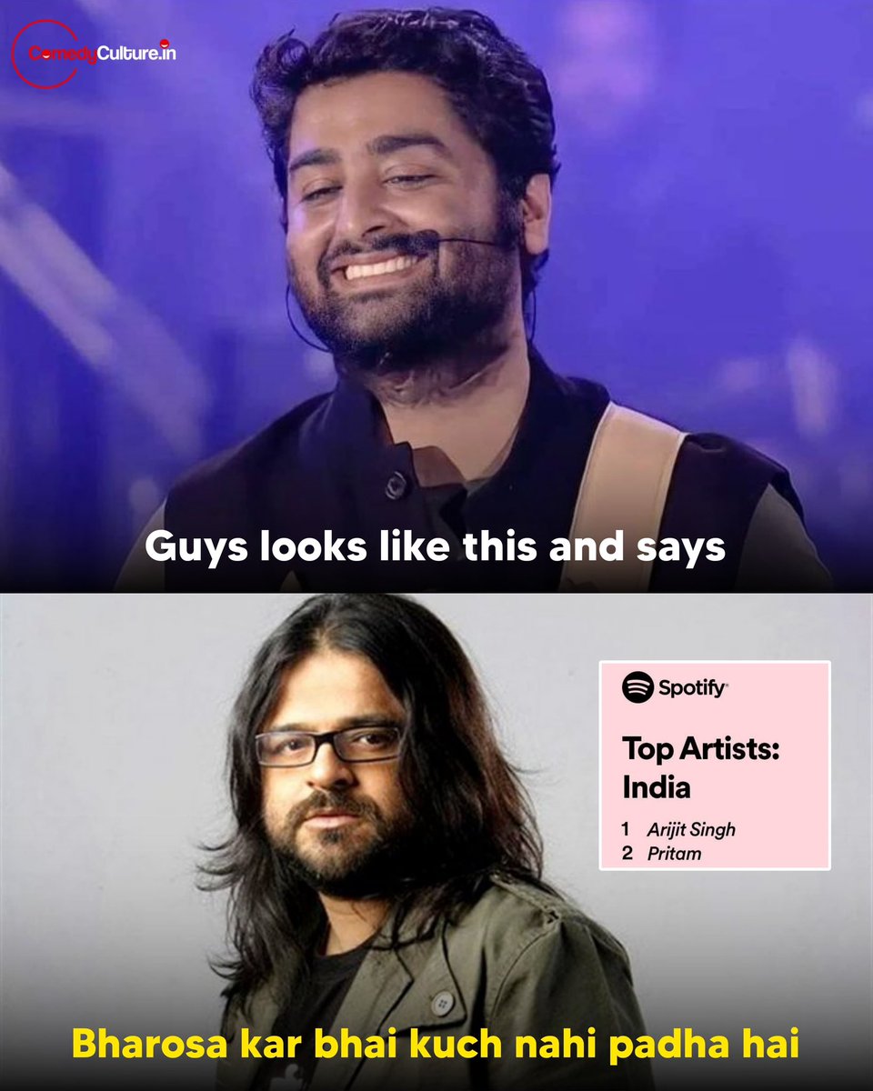 ComedycultureIn's tweet image. #ArjitSingh #Pritam always on top 🔥