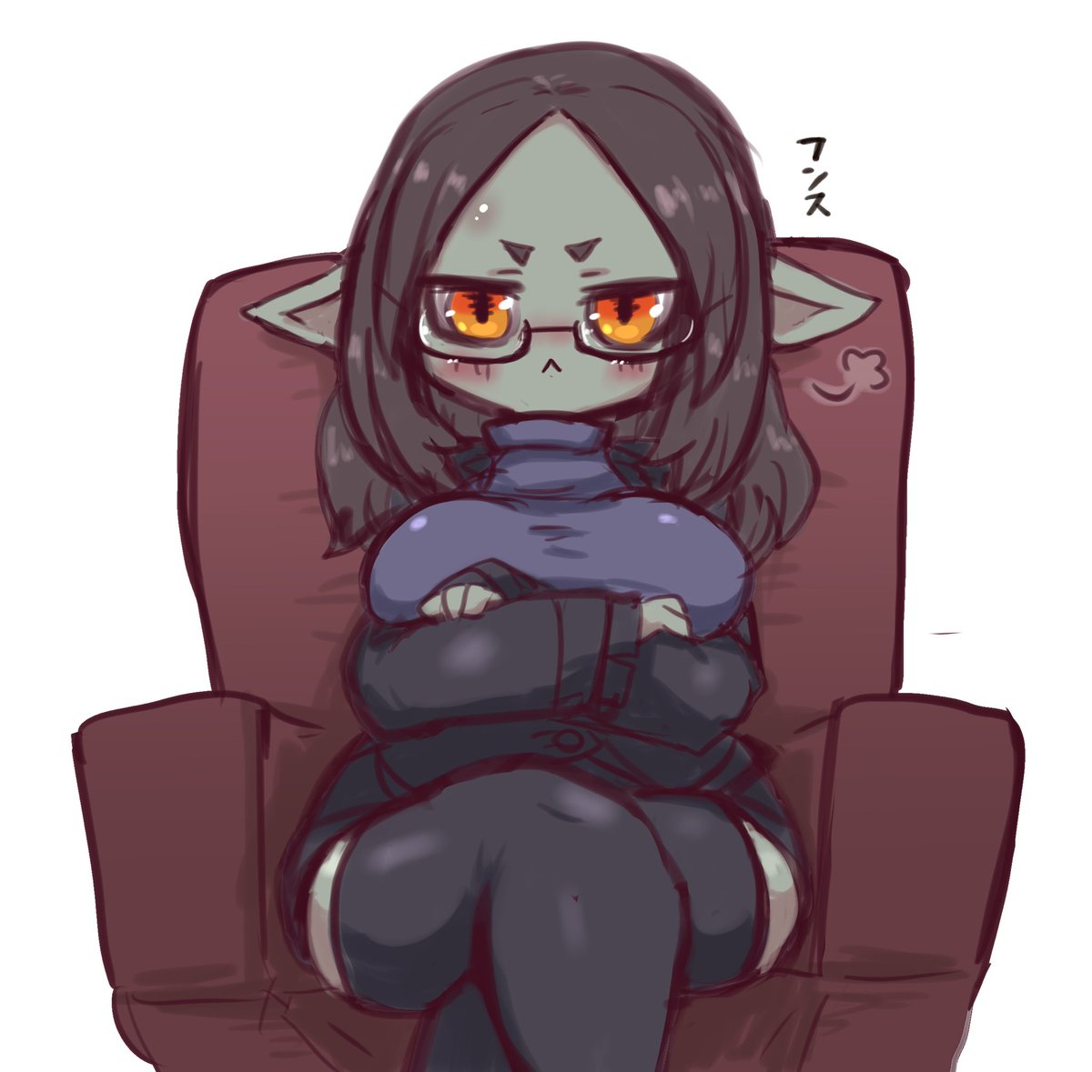 らくがき
ぎゅりーのす さんちのむちむちゴブリン上司 