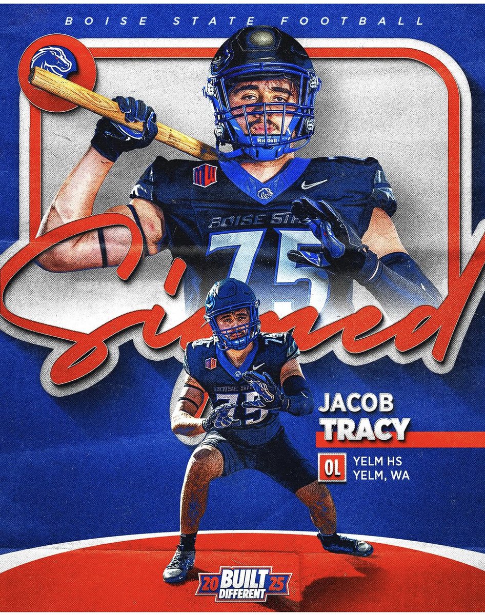 Jacob Tracy (@jacobtracy97) on Twitter photo Officially a Bronco !!
Thank you to everyone that has helped me along the way, excited to start my new chapter at Boise State!!!
<a href="/BroncoSportsFB/">Boise State Football</a>
<a href="/yelm_football/">Yelm Tornados</a>
<a href="/Coach_SD/">Spencer Danielson</a>
<a href="/CoachRonquillo/">Jason Ronquillo</a>
<a href="/Coach_TKeane/">Tim Keane</a>
<a href="/DimondJake/">Jake Dimond</a>
<a href="/bhoop81/">Bryan Hooper</a>
<a href="/BryanIrion/">Bryan Irion</a>
<a href="/BrandonHuffman/">Brandon Huffman</a> Officially a Bronco !!
Thank you to everyone that has helped me along the way, excited to start my new chapter at Boise State!!!
<a href="/BroncoSportsFB/">Boise State Football</a>
<a href="/yelm_football/">Yelm Tornados</a>
<a href="/Coach_SD/">Spencer Danielson</a>
<a href="/CoachRonquillo/">Jason Ronquillo</a>
<a href="/Coach_TKeane/">Tim Keane</a>
<a href="/DimondJake/">Jake Dimond</a>
<a href="/bhoop81/">Bryan Hooper</a>
<a href="/BryanIrion/">Bryan Irion</a>
<a href="/BrandonHuffman/">Brandon Huffman</a>