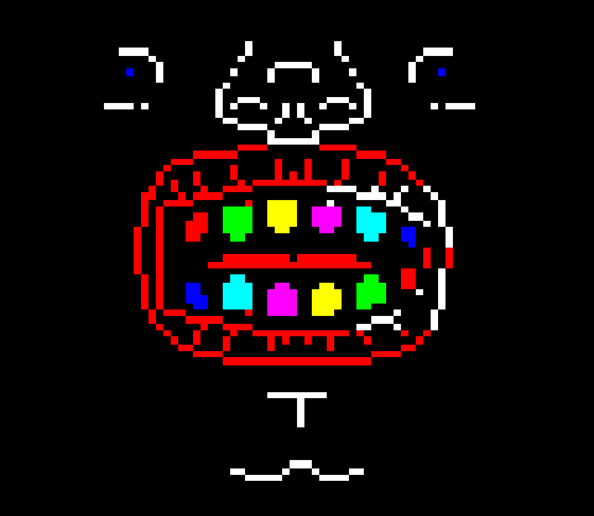 illarterate's tweet photo. Justadude is back with another #WeeklyTeletextArt piece! So is this what happens if you don't brush your teeth? 🤔

Prompt: #Chameleon + #Dentist

#ceefax #teletext #pixelart #videotext #1bit #textmode https://t.co/dsg8rXAhdi
